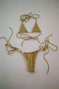 WOVEN BIKINI BOTTOMS IN NUDE