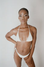 Load image into Gallery viewer, WOVEN BIKINI BOTTOMS IN WHITE