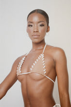 Load image into Gallery viewer, WOVEN BIKINI TOP IN BROWN